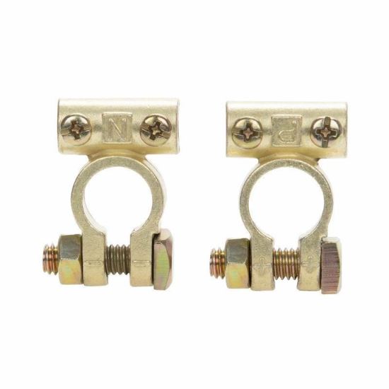 Set 2 borne acumulator cupru, fixare cu 2 suruburi, Tube Fix 509.50 Alca
