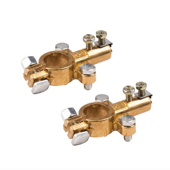 Set borne acumulator cupru, fixare cu surub, 12-24V, 800A, 04390 Amio