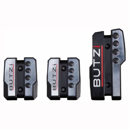Set 3 bucati ornament protectie pedale aluminiu Butzi BZA1300