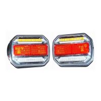 Lampa stop 118x93, 3 functii, LED, 12-24V, set 2 bucati, TT.12018-PAR