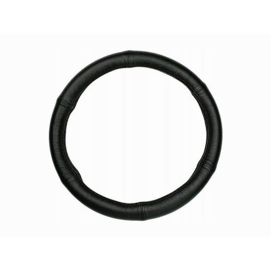 Husa volan 44-46cm, piele naturala neagra, marimea XXL, 58221 Carmotion