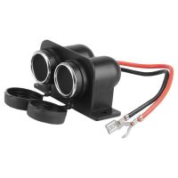 Priza bricheta dubla, 12-24V, 15A, cu capac protectie, impermeabila, 58051 Carmotion