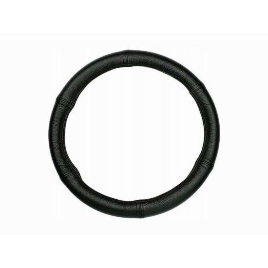 Husa volan 47-49cm, piele naturala neagra, marimea 3XL, 58214 Carmotion