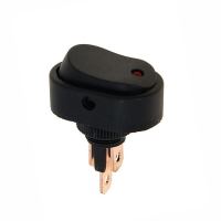Intrerupator ON/OFF revenire, iluminat LED, rosu, 86109 Carmotion