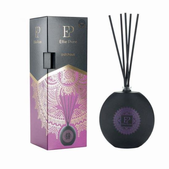 Odorizant camera cu betisoare, 80ml, Ellie Pure Healing, Patchouli, DM994 DrMarcus