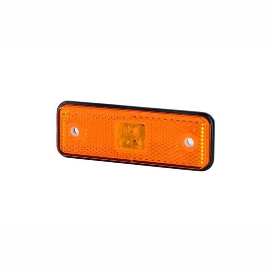 Lampa gabarit 103x36, LED, galbena, cu talpa de cauciuc, LD526 Horpol