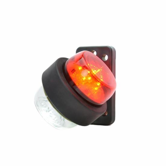 Lampa gabarit cu brat, 107mm, fi79, alb si rosu, LED, Old School, W74.2A 544BC/II/A Was