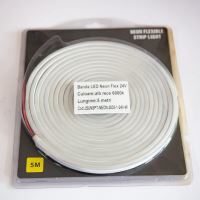 Banda LED Neon Flex, 5m, Alba, 24V JSUNSPT-NEON-2835-1-24V