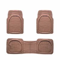 Set 3 covorase auto cauciuc, 80x57, bej, cu bordura Sand500 SwissDrive