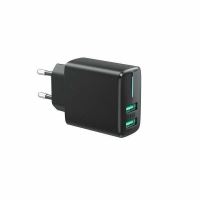 Incarcator rapid cu 2 USB-uri, priza 220V, 5V, 12W, 68708 CarCo