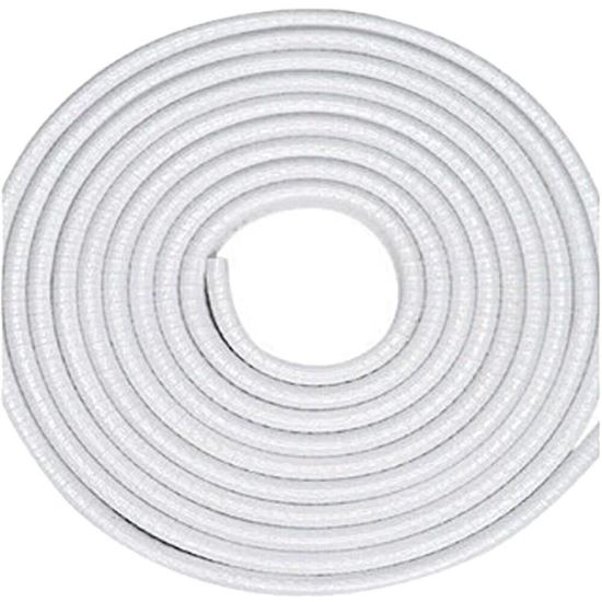 Cheder cu insertie metalica 0.8x1.0cm, rola5m, proful U, ALB, CHEwhite