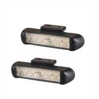Set 2 proiectoare zi DRL 130x28.5mm, LED, 12-24V, 10W, cu suport prindere, LDR2783 Horpol