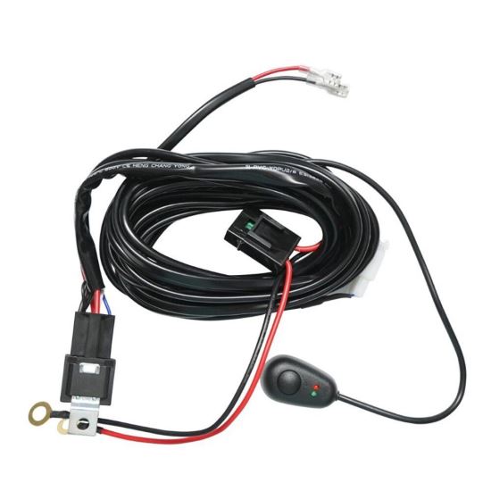 Cablaj electric pentru 1 proiector, cablu 3m, cu intrerupator Led si releu 12V 40A, Carguard CLL012