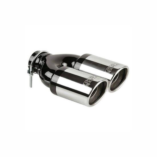 Ornament toba esapament dubla, 240x65mm, Twin Silencer, 4008055 RaceSport 