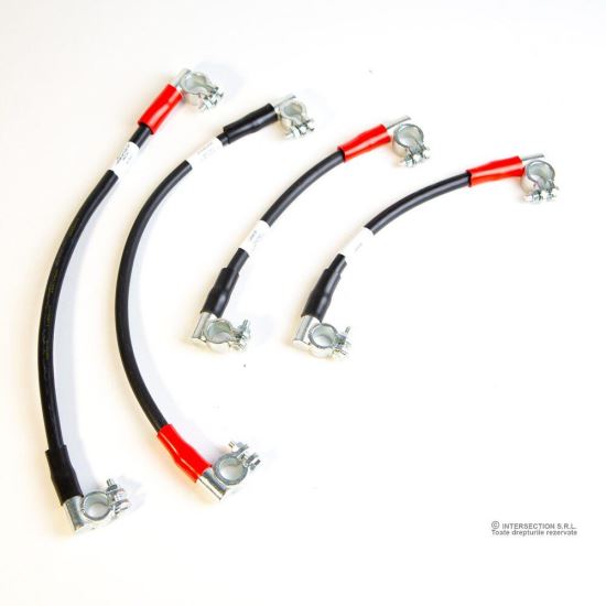 Cablu conector baterii - 40cm, 50mm2, borne 90gr hyb LA40/50