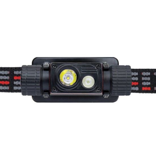 Lanterna frontala, Led COB, reincarcabila USB, 2200mAh, 6W, 1000lm, PNI Adventure F80 Dual