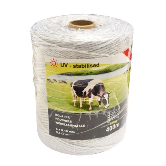 Rola fir alb, fi1.6, 6x.016mm, 400m, BK87652, BY68
