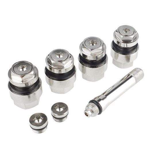 Set 4 valve ascunse cu adaptor, pentru gaura janta Ø 11.3mm, VLVAS01