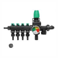 Distribuitor erbicidat cu 4 cai cu manometru glicerina CZ98