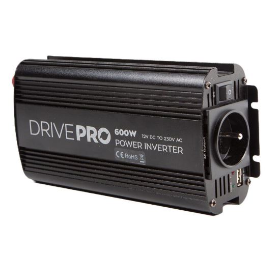 Invertor din 12V in 230V, 600W, cu USB, priza tip E, Elta DrivePro EB8554 Automax