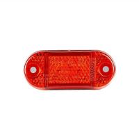 Lampa gabarit 65x28, LED, rosie, 12-36V, cu catadioptru, FT-062 C Fristom
