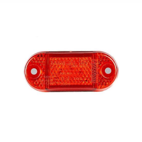 Lampa gabarit 65x28, LED, rosie, 12-36V, cu catadioptru, FT-062 C Fristom