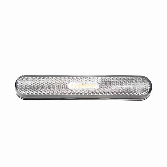 Lampa gabarit 135x23, LED, alba, 12-36V, autoadeziva, cu catadioptru, FT-065 B TAPE Fristom