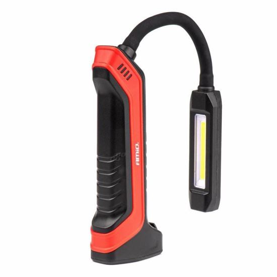 Lanterna lucru LED COB, cu magnet si carlig, brat flexibil, reincarcabila USB, 400lm, 2200mAh, WT15 02918 Amio