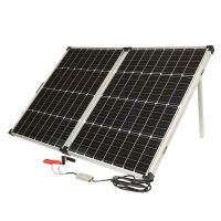 Panou solar 145W, portabil, fotovoltaic monocristalin, tip valiza, cu regulator tensiune 12/24V, 20Ah, 2 USB-uri, BK87479 Breckner