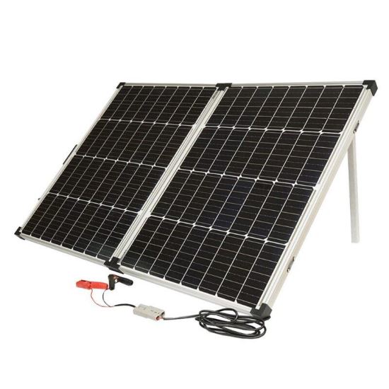 Panou solar 145W, portabil, fotovoltaic monocristalin, tip valiza, cu regulator tensiune 12/24V, 20Ah, 2 USB-uri, BK87479 Breckner