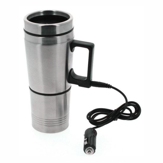 Cana electrica 300ml cu ceasca termos 200ml, 12V, pentru masina, van si rulota, COFMUG1 Car+ 