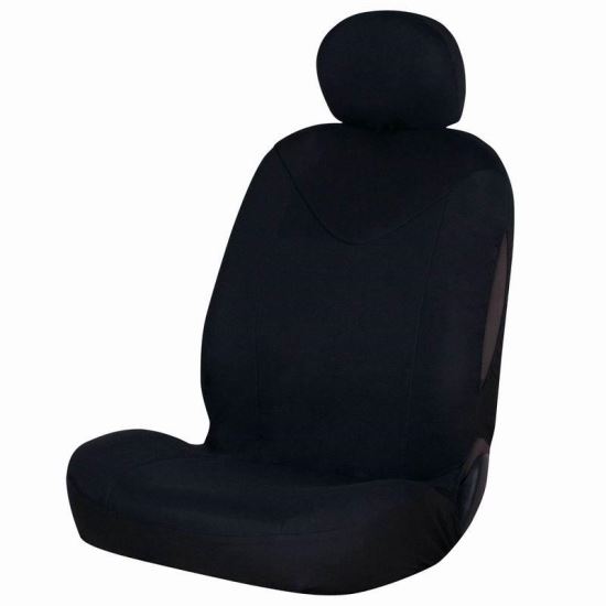 Set huse auto pentru 1 scaun cu tetiera, negru, airbag, Unicorn FUND95N Car+