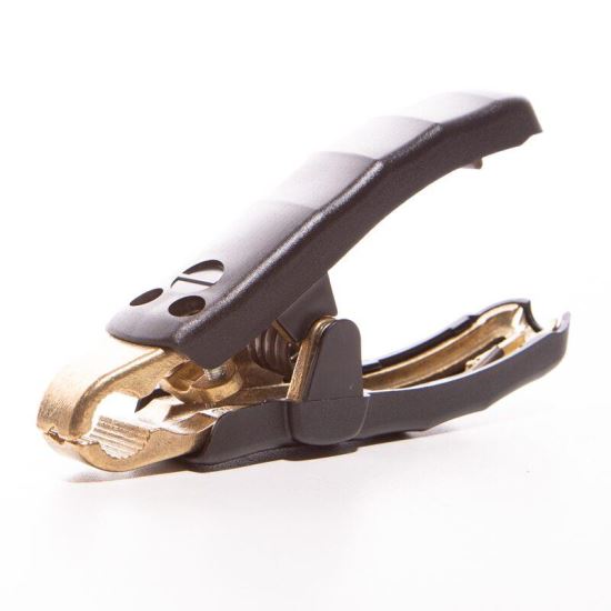 Cleste cablu curent, 16cm, clema crocodil, 1000A, pentru cablu cu grosimea pana in 50qmm2, negru S22 Saper