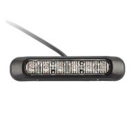 Proiector stroboscopic, LED, girofar grila, 6 functii, 12-24V, 132.2 x 28.2mm, rosu, FT-200C Fristom