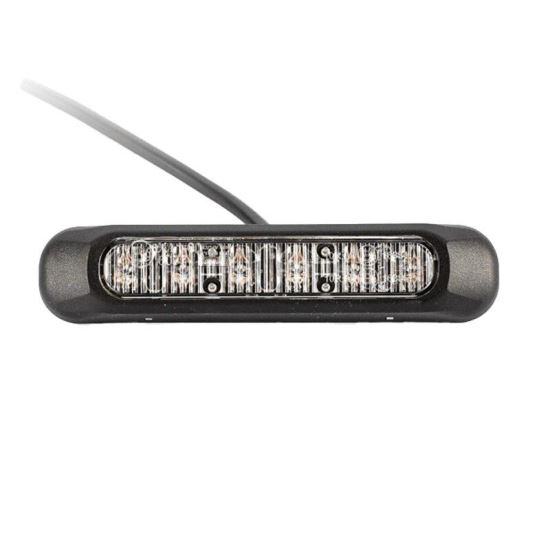 Proiector stroboscopic, LED, girofar grila, 6 functii, 12-24V, 132.2 x 28.2mm, rosu, FT-200C Fristom