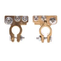 Set 2 borne acumulator cu T, fixare cu 3 suruburi (M8 si 2xM6) 90gr, S11 plus si S11 minus, Saper