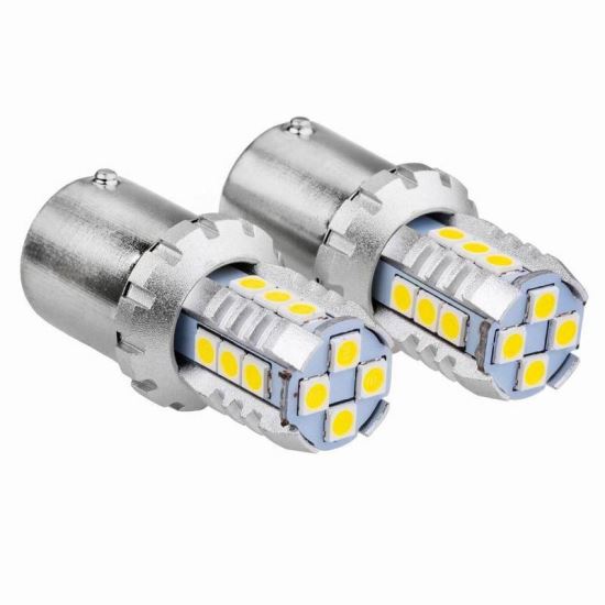 Set 2 becuri semnalizare 16 LED-uri, 12-24V, P21W BA15s Canbus, 02796 Amio