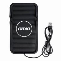 Pad bord antiderapant, cu incarcare rapida, 18x10cm, QC 3.0A, 3000mA, 15W, cablu 1m, 03145 Amio