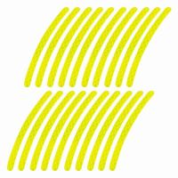 Set 20 benzi autocolante reflectorizante pentru jante auto sau moto, 03112 Amio