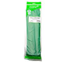 Set 100 coliere plastic 370x3.6mm, verzi, 300017V Damesa
