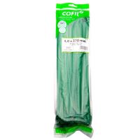 Set 100 coliere plastic 370x4.8mm, verzi, 300027V Damesa