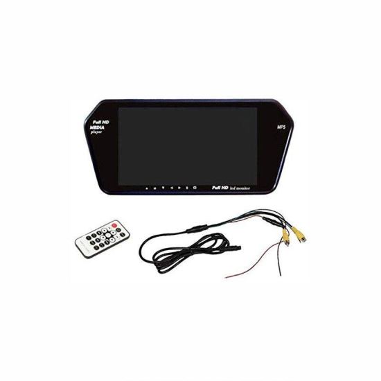Monitor 7" tip oglinda cu functie video MP5 si bluetooth, JCS-70193