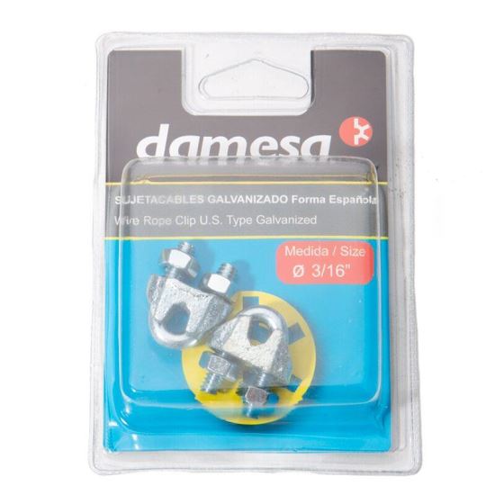 Set 2 bucati, brida galvanizata U.S. TYPE  fi3/16″, fi5mm, B9526016 damesa