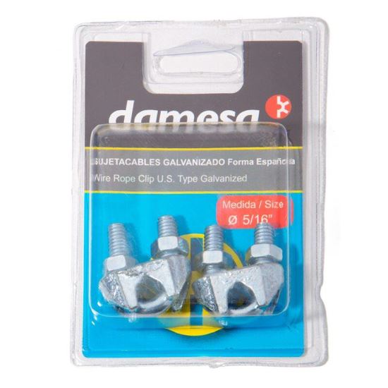 Set 2 bucati, brida galvanizata U.S. TYPE fi5/16″, fi8mm, B9526032 damesa