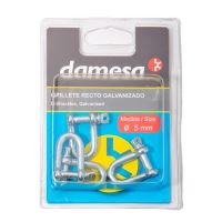 Set 4 bucati, brida, cheie tachelaj "D" galvanizata  M5, 19mm, B9523413 damesa