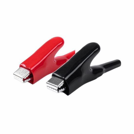 Cleste cablu curent, 7.5cm, 25A, tip crocodil, set 2 bucati, 03046 Amio
