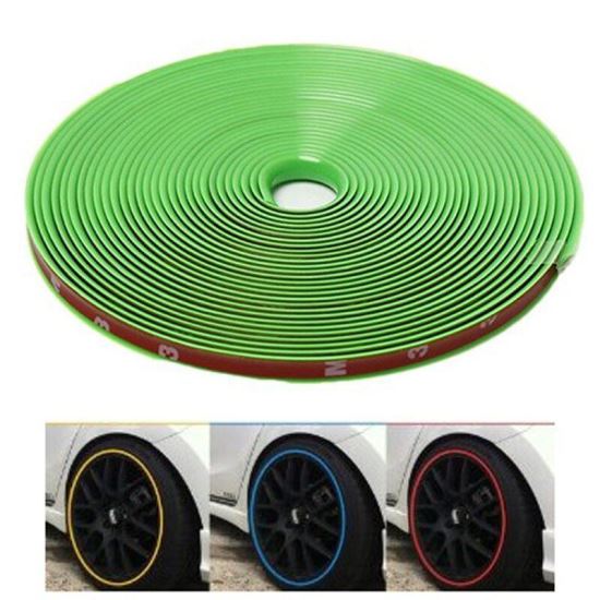 Rola banda de protectie pentru marginea jantelor, adeziva, 13" la 22", 8m, culoarea verde, 260423-1