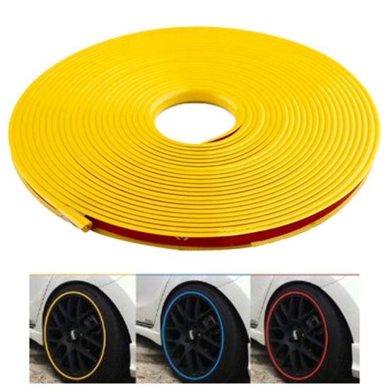 Rola banda de protectie pentru marginea jantelor, adeziva, 13" la 22", 8m, culoarea galbena, 260423-1
