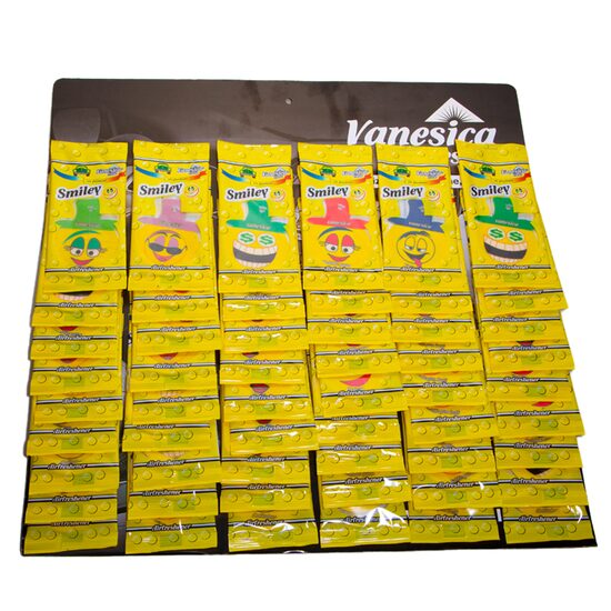 Odorizant auto bradut, Smiley, 54 bucati/plansa, Vanesica 