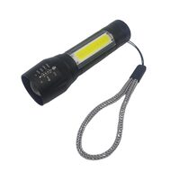 Lanterna tactica, Cob si Xpe LED, 3w/1w, 120lm/100lm, reincarcabila USB, 1200mAh, aluminiu, zoom, 4 functii, 9cm, LA0206